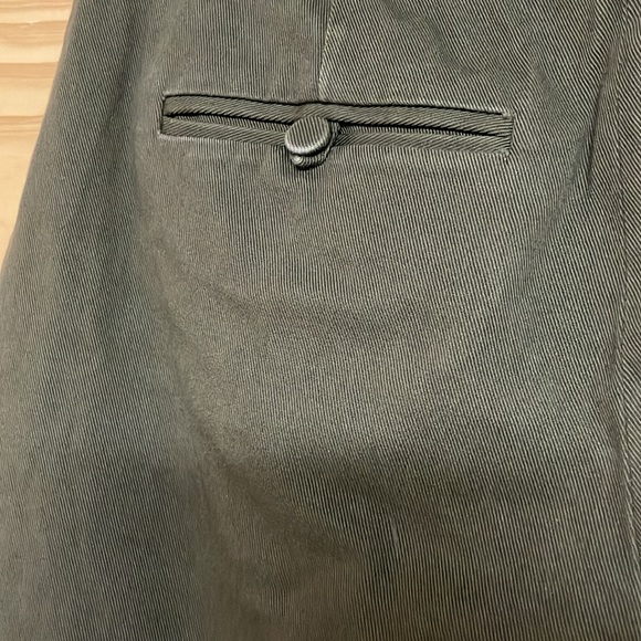 Club Monaco size 6 Green Cropped Cargo Wide Leg Cuffed Utility Pants - Picture 11 of 16